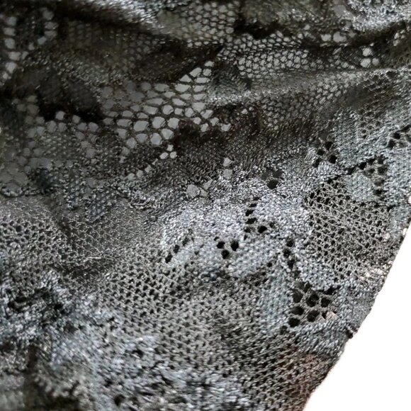 Natori Feathers Luxe Mesh Full Fit Lace Bra Black Size 32DDD - Picture 6 of 7